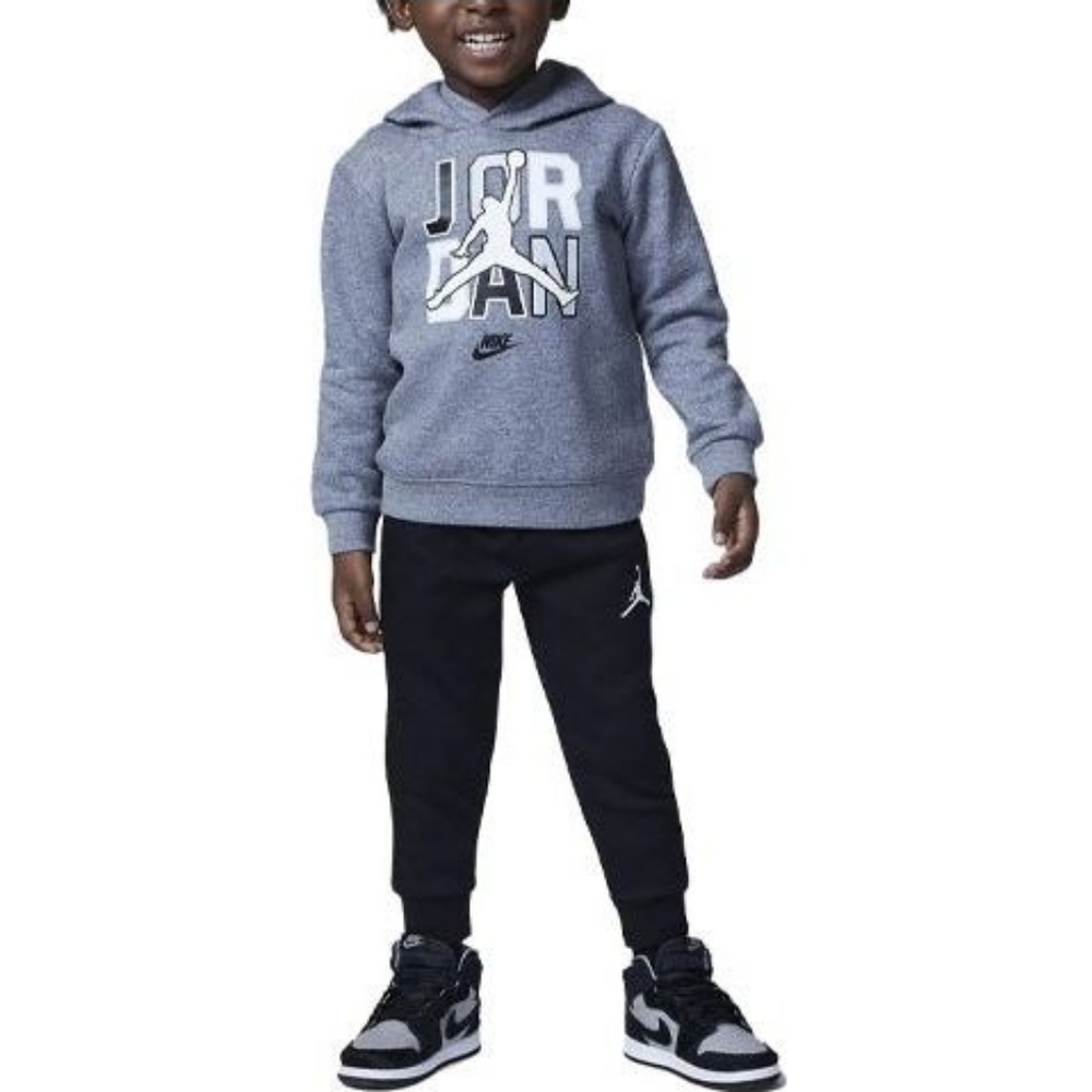 Nike Air Jordan Kid Boys Sport Fleece Pullover Hoodie 2-piece Set Size 3T